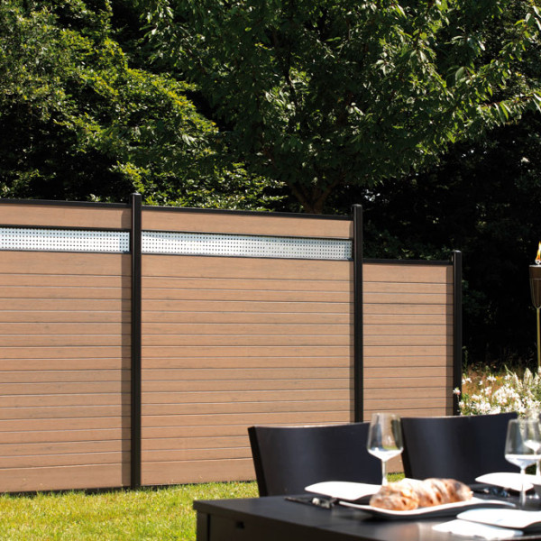 Brügmann Sichtblende WPC waagrecht Mandel Brügmann Sichtblende WPC waagrecht Mandel