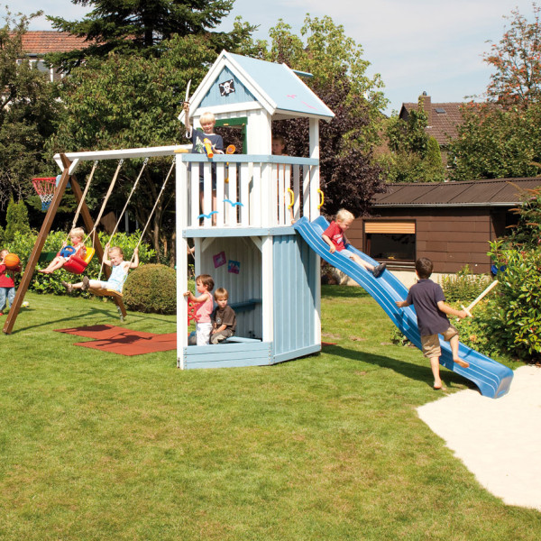 Brügmann Spielturm WNT hellblau