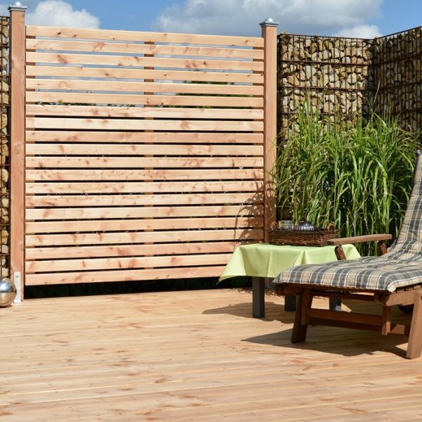 Osmo Sichtschutz Rhombus Lärche Ambientebild