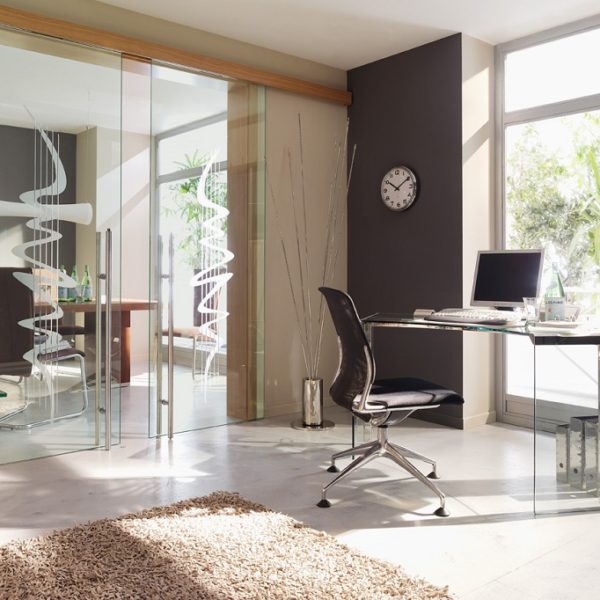 Ringo Tür Ganzglas Schiebeelement 1